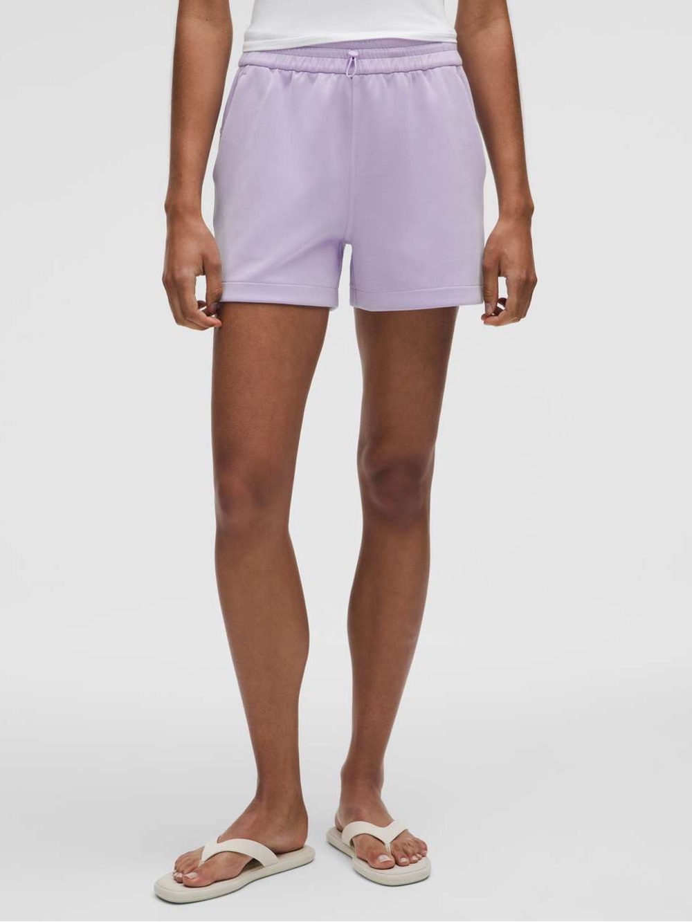 Lululemon Softstreme High-Rise 4” Shorts Lavender Frost - NEW
